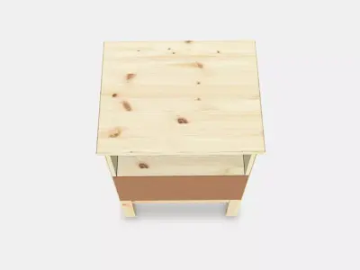 TARVA Nightstand Low-poly 3D model