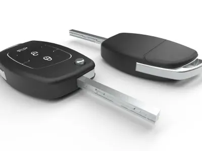 Car key Model 2 Low-poly 3D model