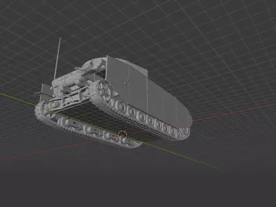 Panzer IV Ausf H - German Medium Tank WWII 3D print model