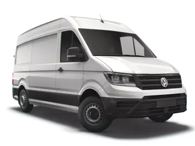 Volkswagen Crafter MWB Startline UK-spec 2020 3D model