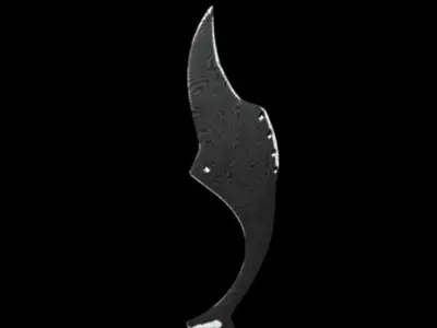 KUJANG Sundnese Traditional Weapon Free low-poly 3D model