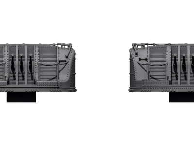 25mm MG towers 3D print model