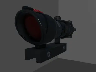 4x scope game ready Low-poly 3D model