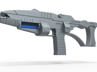 Andorian Plasma Rifle from Star Trek Enterprise TV series 3D model