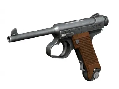 Nambu Pistol Typ14 - Taisho 14 3D model