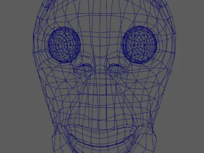 Next-Gen PBR Fat Head Fish TikTok Fish Funny Prank Mask Headset Low-poly 3D model