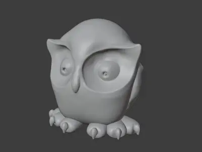 Owl character Free 3D model
