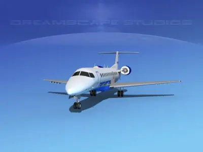 Embraer ERJ-135 Miami Express 3D model