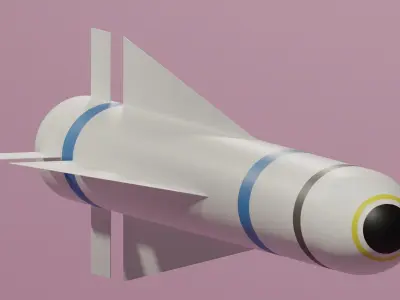 AGM-65 Maverick Missile Low-poly 3D model