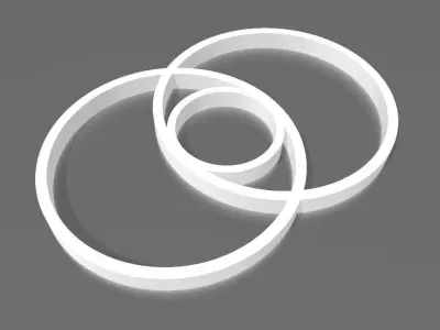 GEOMETRIA SAGRADA VESICA PISCIS Free 3D print model