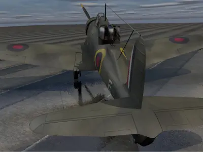 Blackburn B-25 Roc Mk-1 3D model