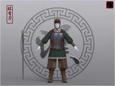 05-Ancient Chinese Armor-Han dynasty 3D model