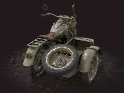 Harley-Davidson WLA 42 3D model