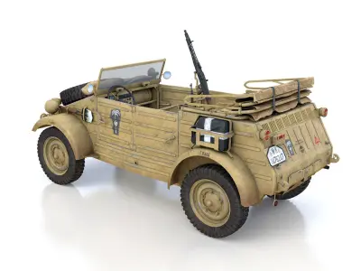 VW - Typ 82 - Kuebelwagen - 15 Panzer Division 3D model