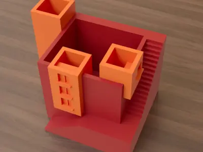 Lulino Mini House Pot Free 3D print model