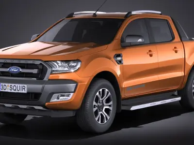 Ford Ranger wildtrak 2017 3D model