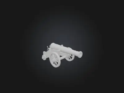 Cannon 3D model 13