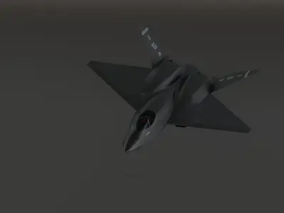 Y23 Black Widow Low-poly 3D model