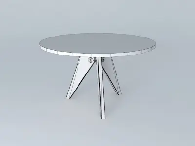 Pedestal  Jean Prouvé 1949 1950 Free 3D model