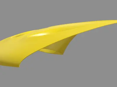 Car Bonnet Mclaren Low-poly 3D model