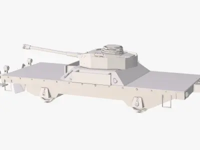 Tank Low Poly 3D model