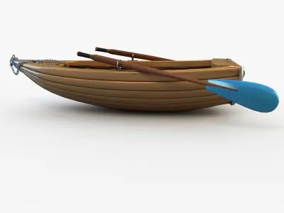 Boat stylized 3D model
