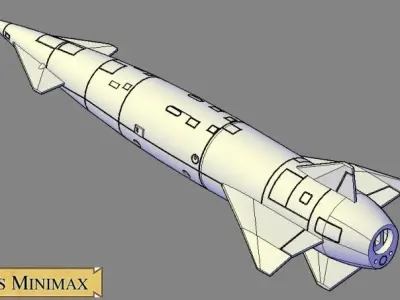 Avro Blue Steel Victor variant for single display 3D print model