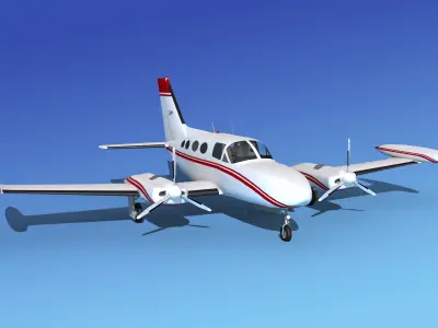 Cessna 421 Golden Eagle V15 3D model
