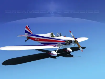 Flybaby british biplane 3D model