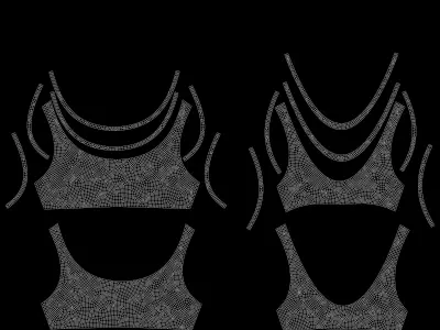 10 SPORT BRA 3dmodel 3D model