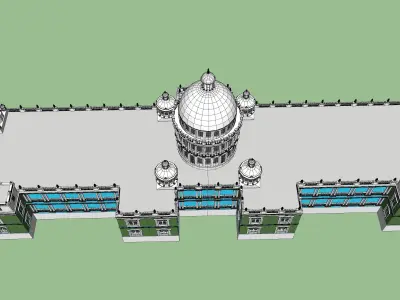 indian lalitha mahal palace 3D model