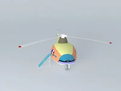 HELICOPT helicopter Free 3D model