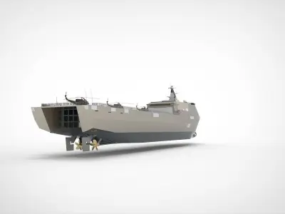 Landing platform dock LPD ship 3D model