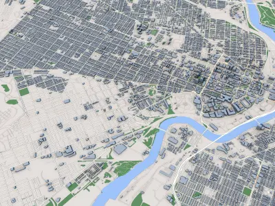 Philadelphia City Pennsylvania United States 3D model