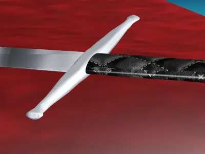 Long Sword Medieval Historical Accurate  Low-poly 3D model