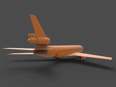 Douglas DC-10 3D print model