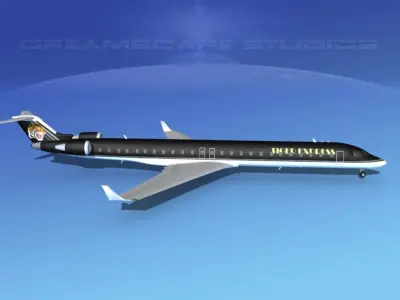 Bombardier CRJ1000 Tiger Express 3D model