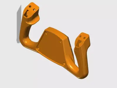 Editable Beechcraft Flight Simulator Yoke v2 3D print model