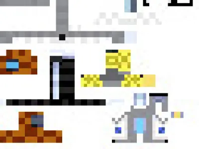 Electro Gun - Minecraft 3D model