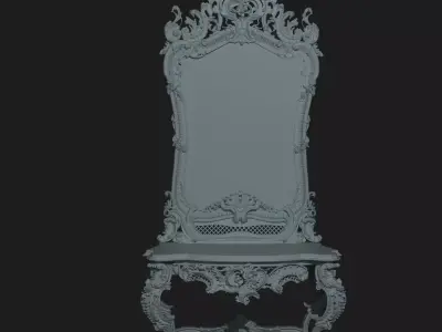MIRROR ornate chair Free 3D model