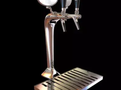 Commercial Beer Tap 3D model