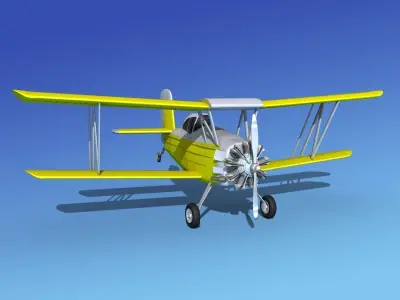 Grumman G-164 AgCat V02 3D model