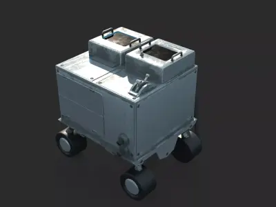 Future Sci-Fi Mobile Control Console 3D model
