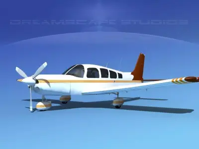 Piper Cherokee Six 300 V10 3D model