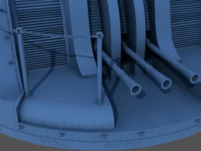 Type 96 turret 1941 - Commercial license - 1-100 scale 3D print model