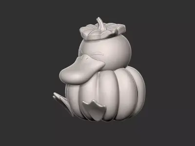 Free psyduck halloween style Free 3D print model