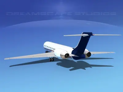 McDonnell Douglas MD-87 Corporate 5 3D model