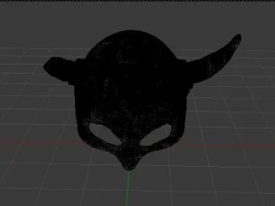 Battle Helmet Low-poly 3D model