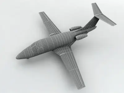 Eclipse 500 Aircraft Low-poly 3D model
