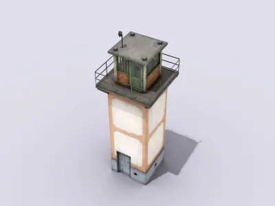 Guard Tower Low-poly 3D model